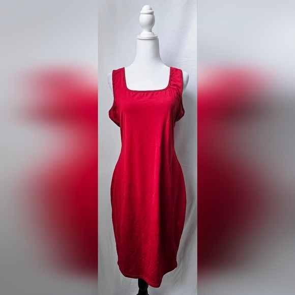 2XL Basic Bodycon Tank Midi Dresses - Picture 4 of 5